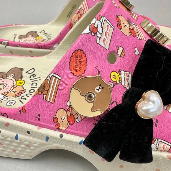 Crocs‎ Line Friends x Stomp Slide 'Petit Sweets' stomp slide sandals size 8 - Picture 16 of 16